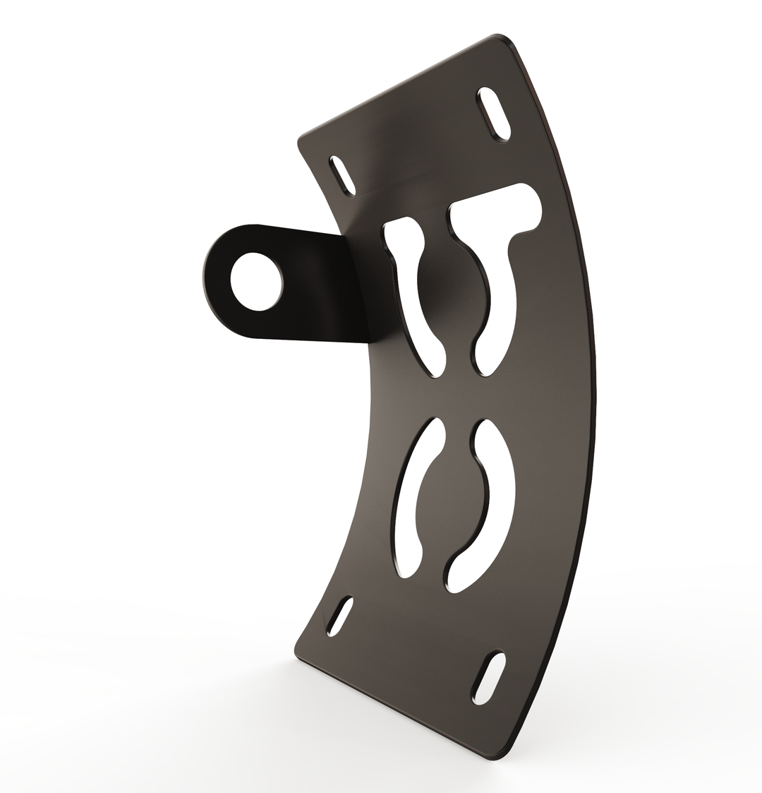 Custom Part UNIVERSAL  Vertical License plate bracket  (CURVED)