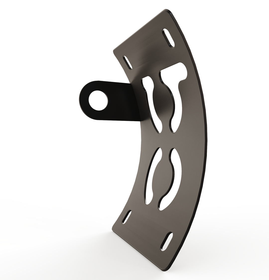 Custom Part UNIVERSAL  Vertical License plate bracket  (CURVED)