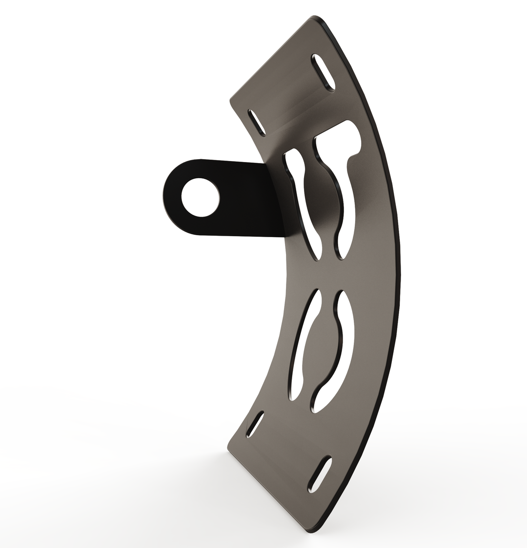 Custom Part UNIVERSAL  Vertical License plate bracket  (CURVED)