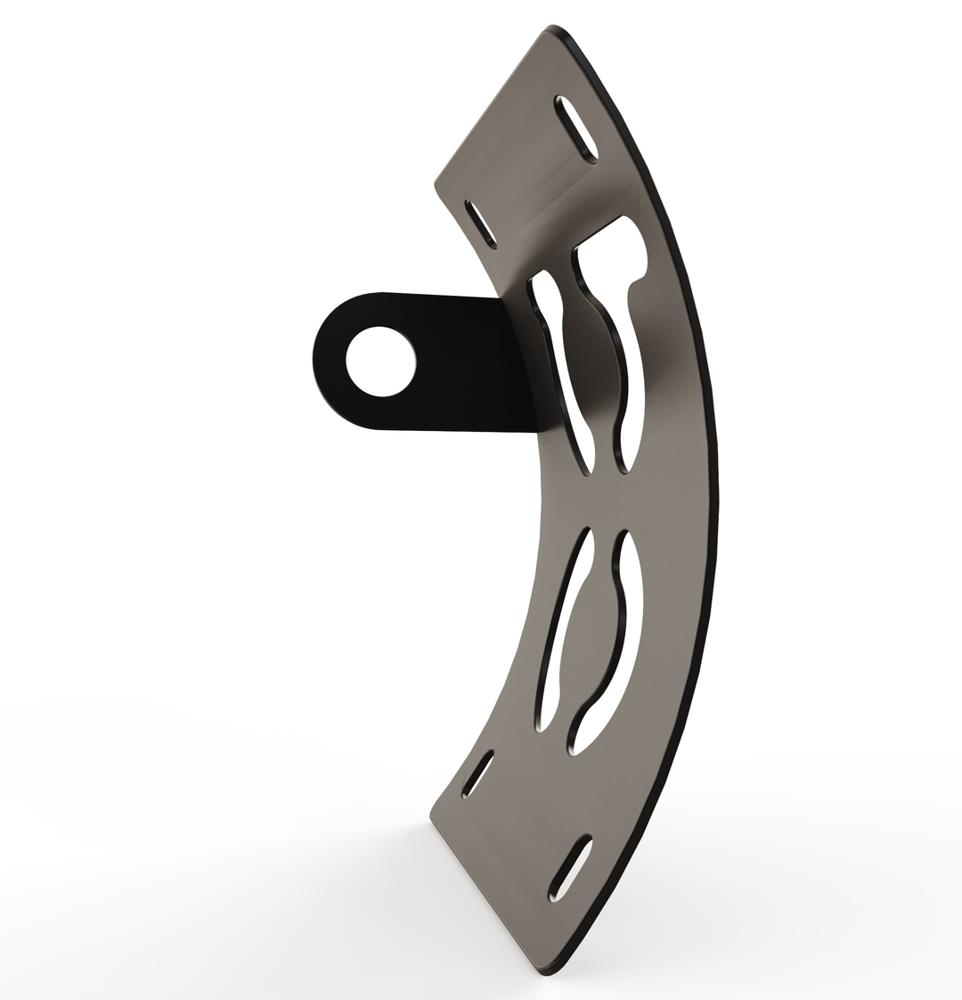 Custom Part UNIVERSAL  Vertical License plate bracket  (CURVED)
