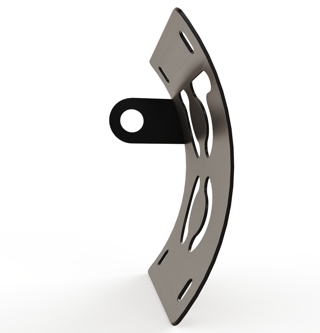 Custom Part UNIVERSAL  Vertical License plate bracket  (CURVED)