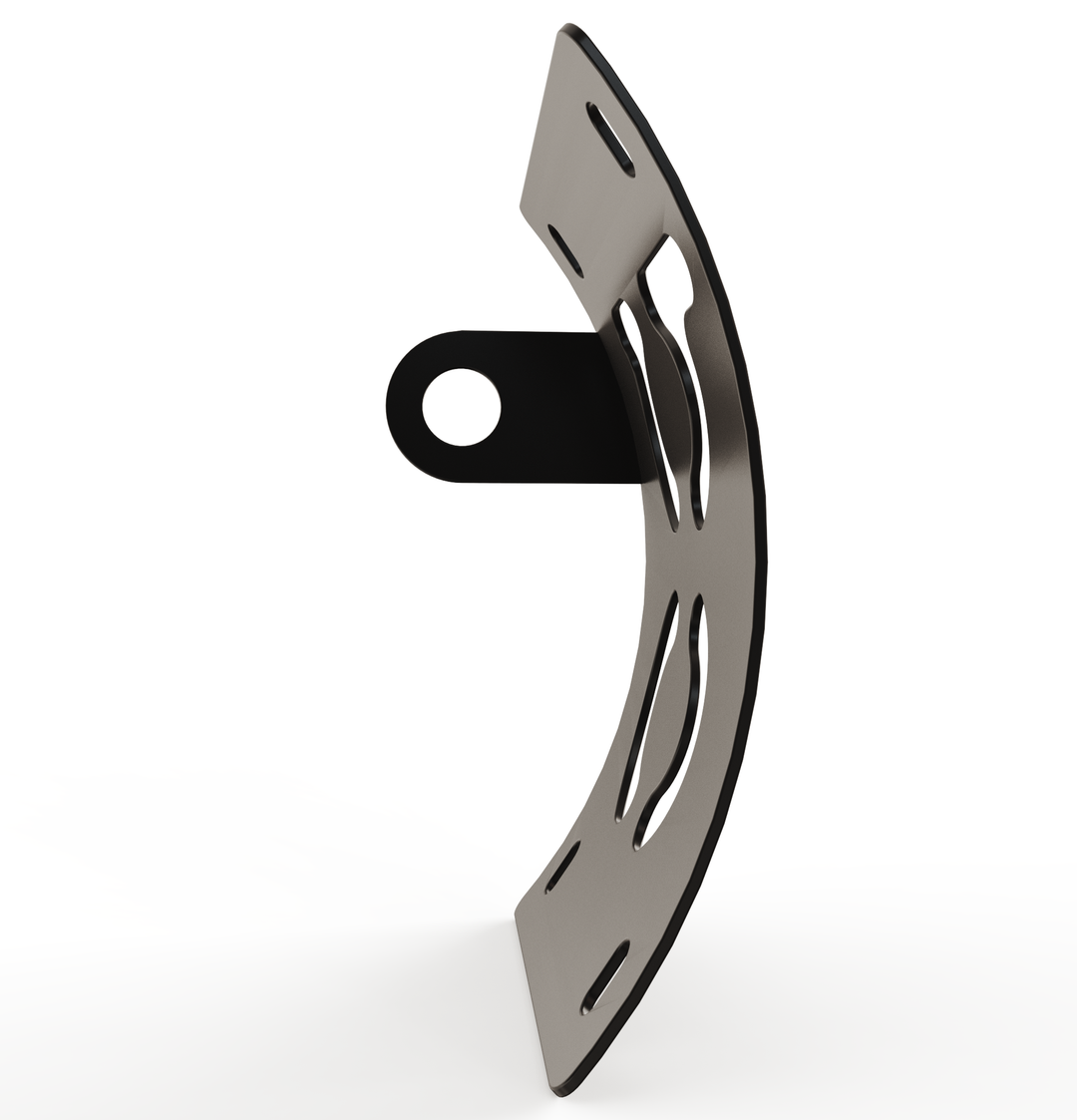 Custom Part UNIVERSAL  Vertical License plate bracket  (CURVED)
