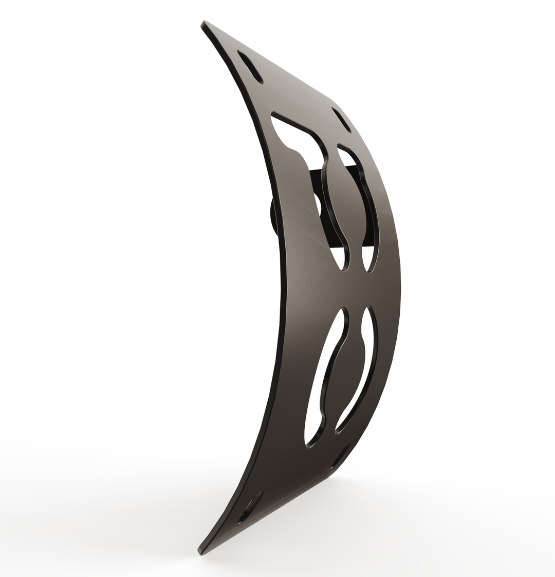 Custom Part UNIVERSAL  Vertical License plate bracket  (CURVED)