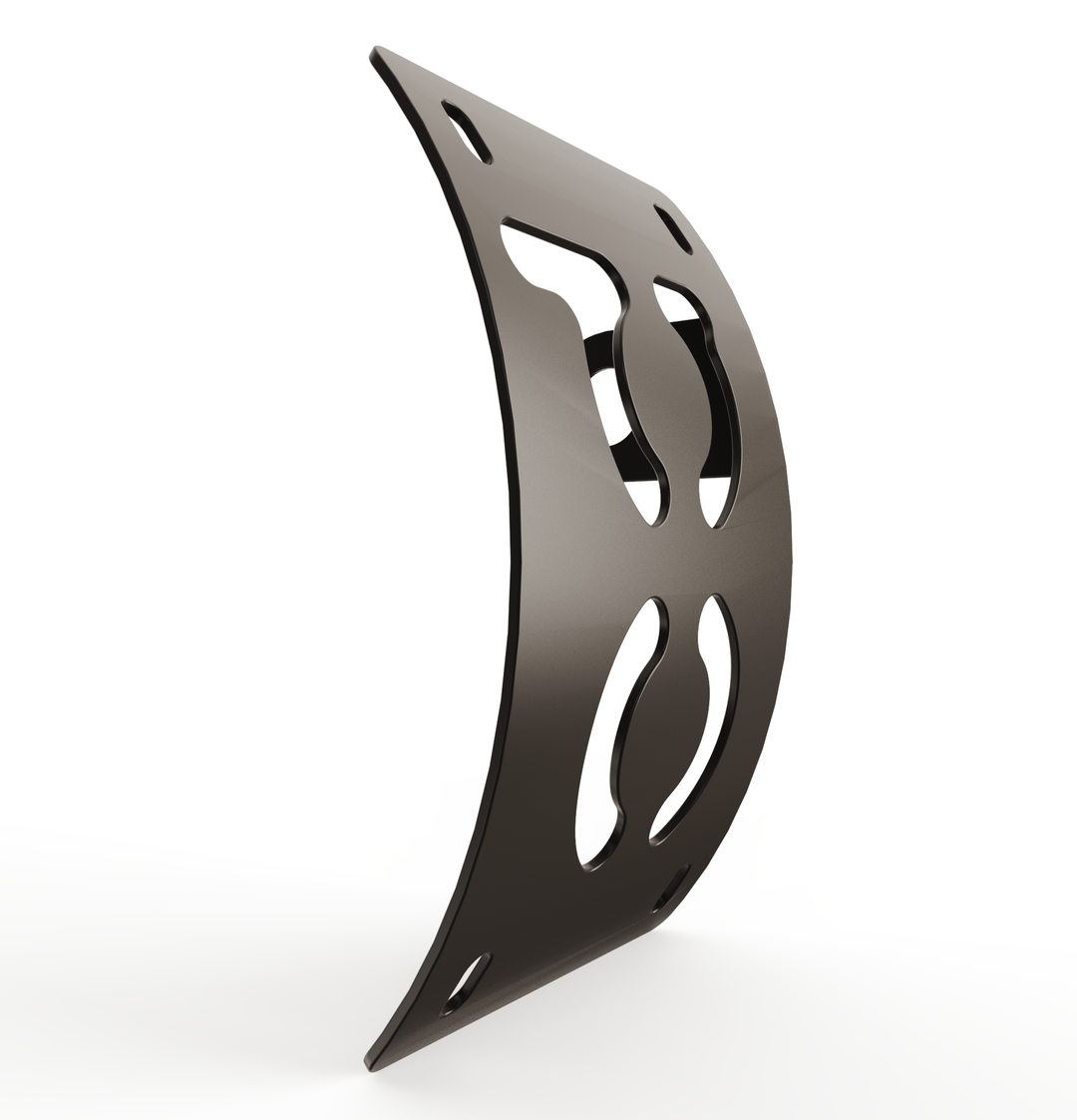 Custom Part UNIVERSAL  Vertical License plate bracket  (CURVED)