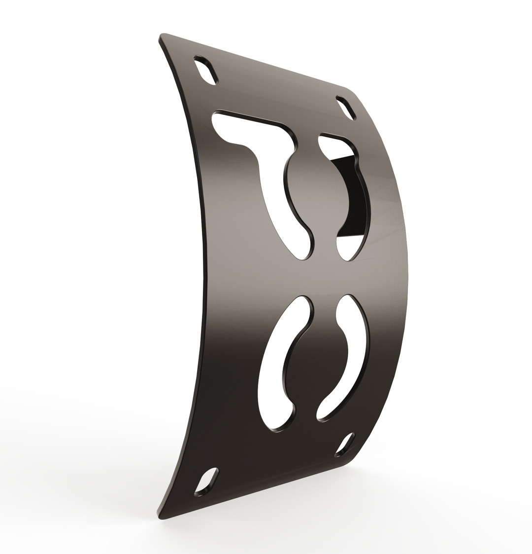 Custom Part UNIVERSAL  Vertical License plate bracket  (CURVED)