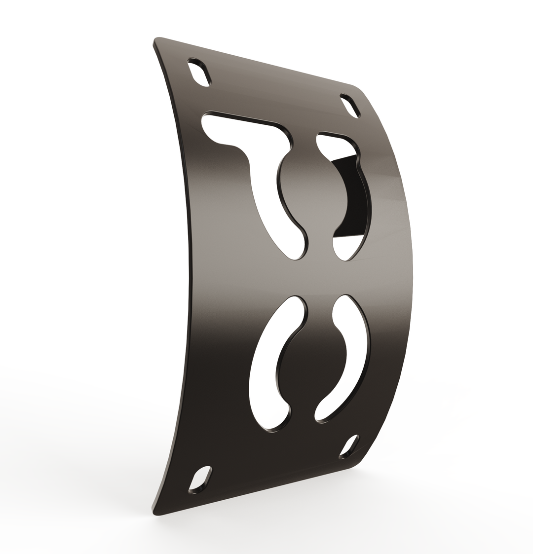 Custom Part UNIVERSAL  Vertical License plate bracket  (CURVED)