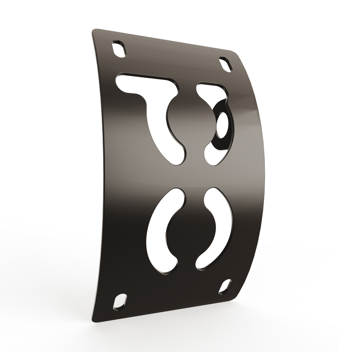 Custom Part UNIVERSAL  Vertical License plate bracket  (CURVED)