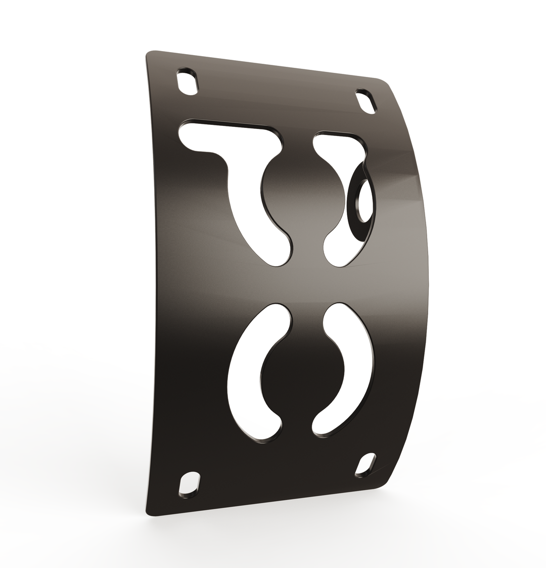Custom Part UNIVERSAL  Vertical License plate bracket  (CURVED)