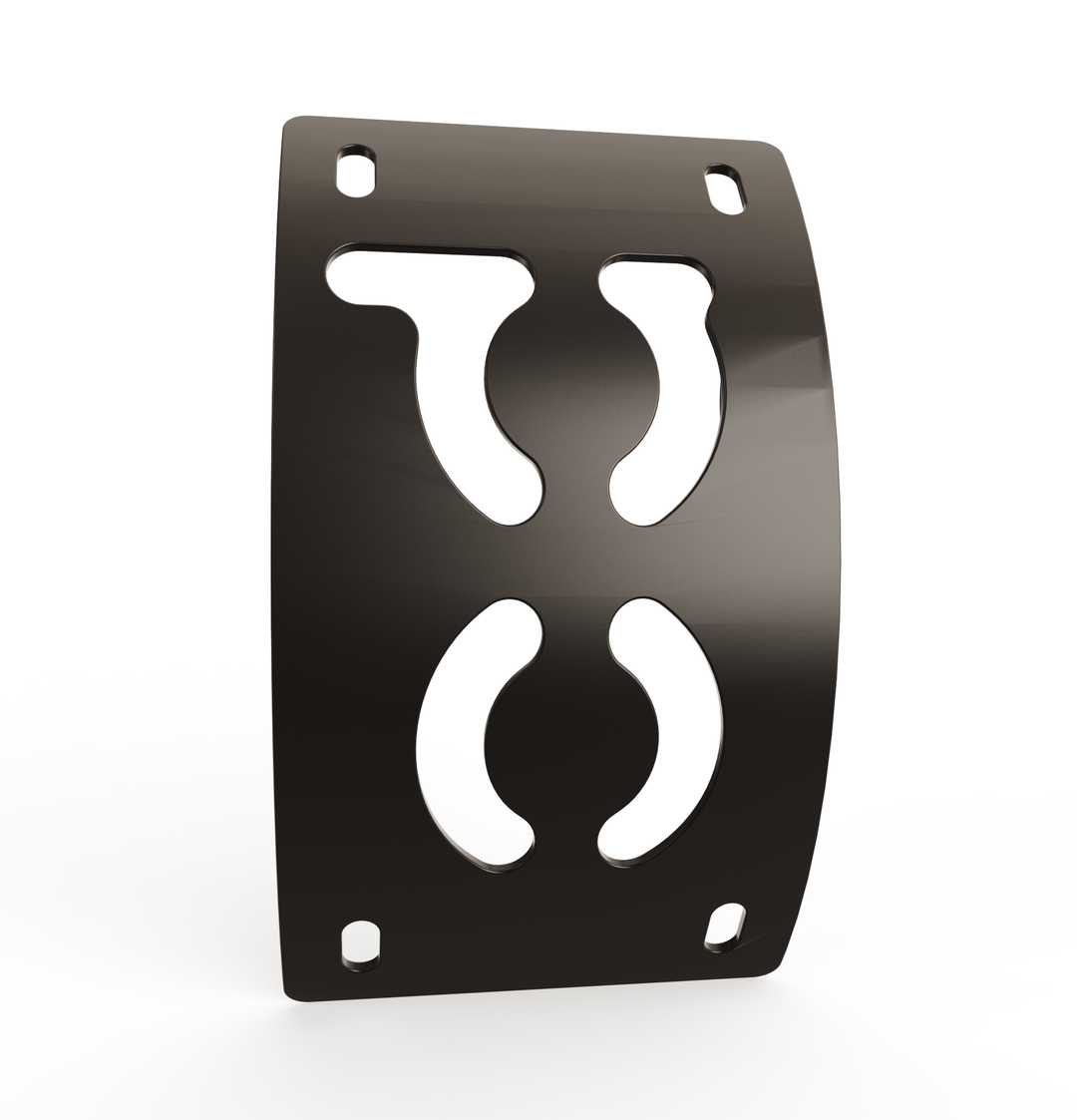 Custom Part UNIVERSAL  Vertical License plate bracket  (CURVED)