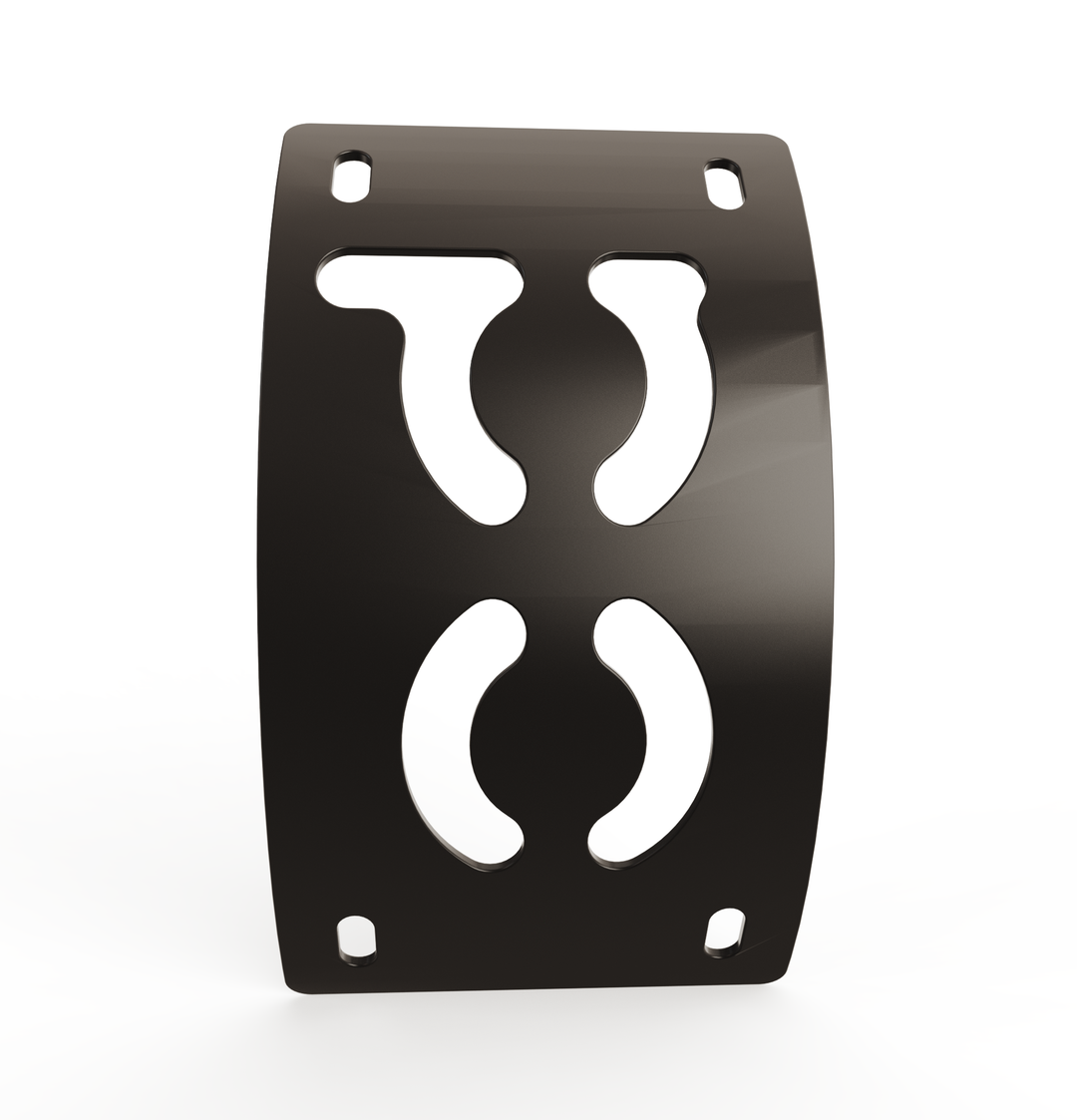 Custom Part UNIVERSAL  Vertical License plate bracket  (CURVED)