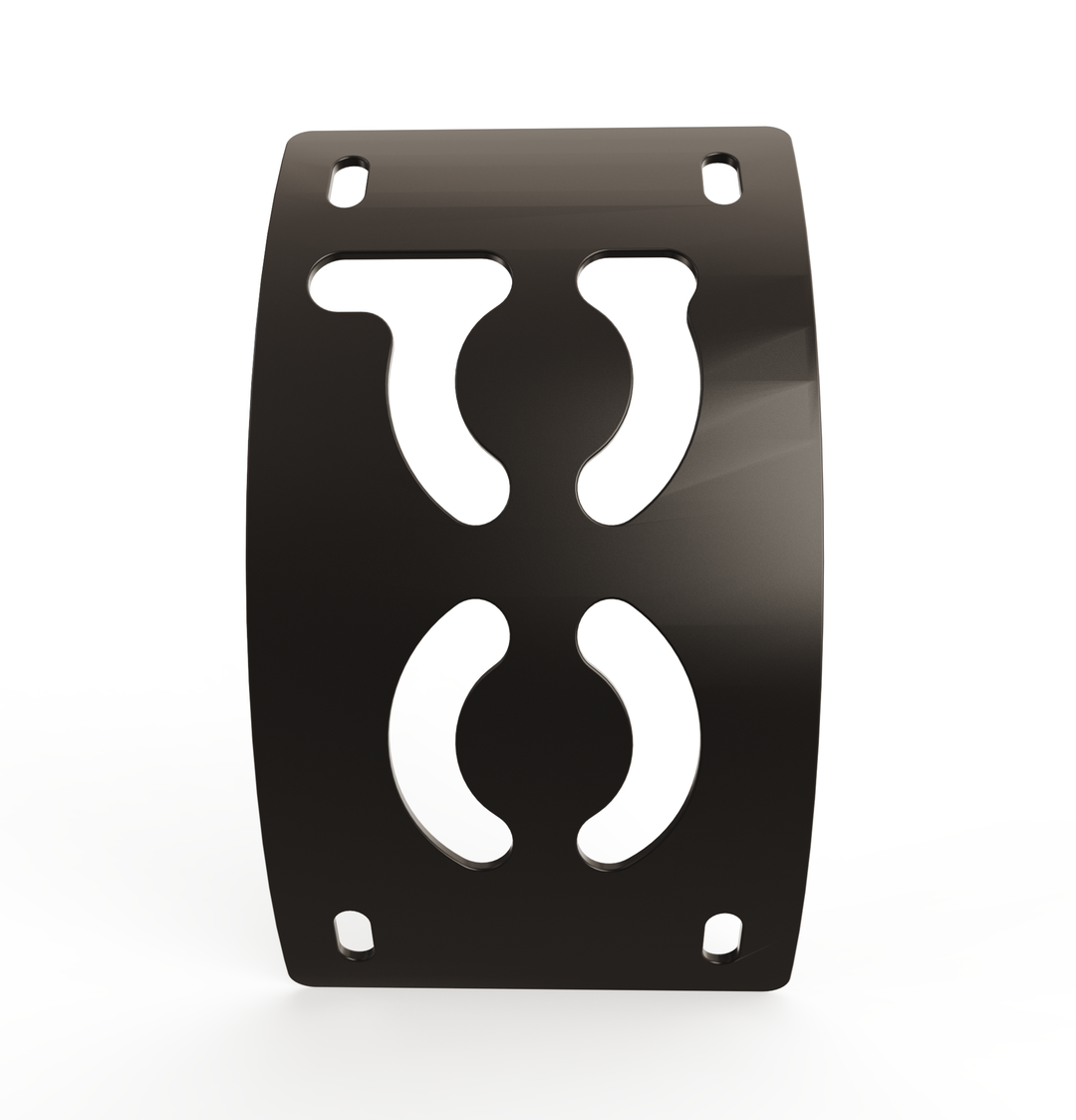 Custom Part UNIVERSAL  Vertical License plate bracket  (CURVED)