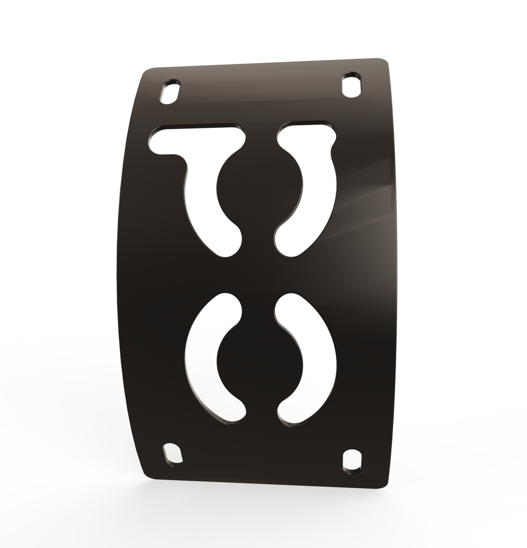 Custom Part UNIVERSAL  Vertical License plate bracket  (CURVED)