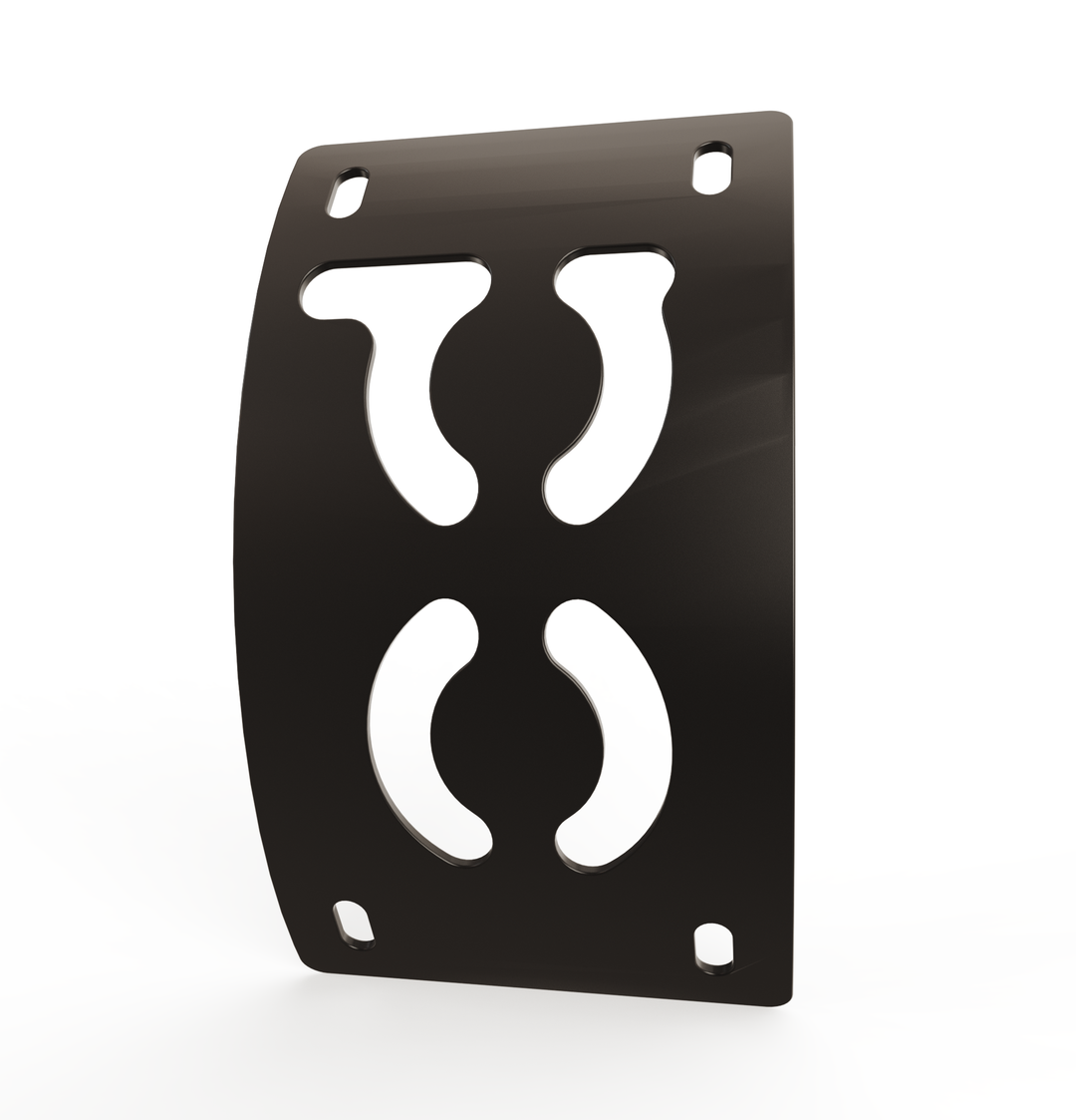 Custom Part UNIVERSAL  Vertical License plate bracket  (CURVED)