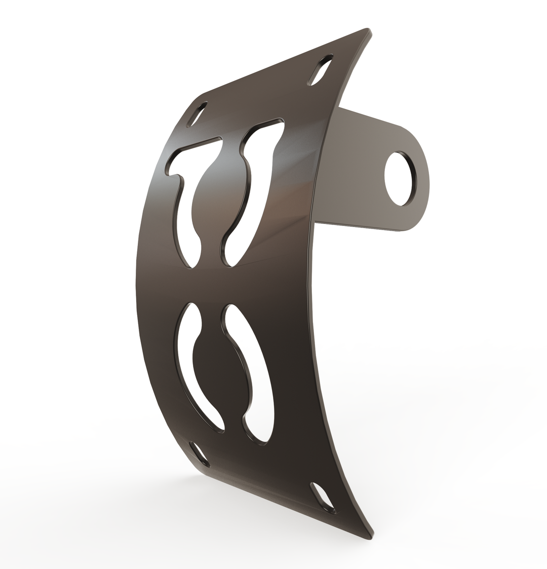 Custom Part UNIVERSAL  Vertical License plate bracket  (CURVED)