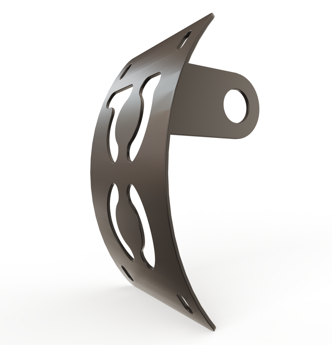 Custom Part UNIVERSAL  Vertical License plate bracket  (CURVED)