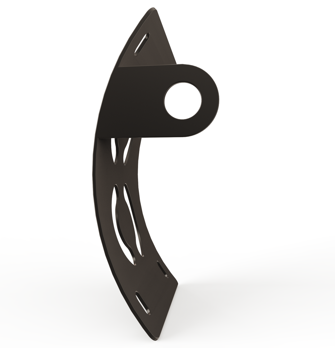 Custom Part UNIVERSAL  Vertical License plate bracket  (CURVED)