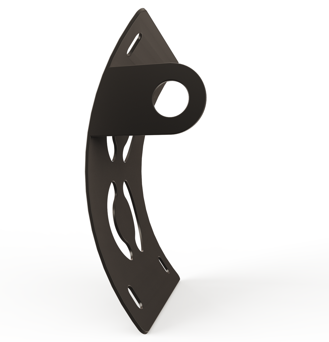 Custom Part UNIVERSAL  Vertical License plate bracket  (CURVED)