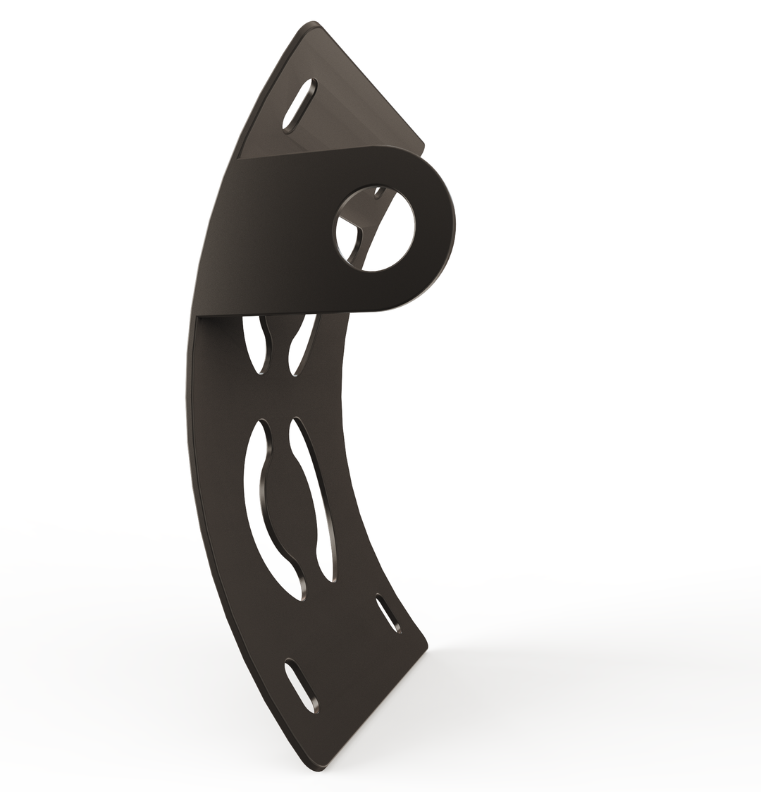 Custom Part UNIVERSAL  Vertical License plate bracket  (CURVED)