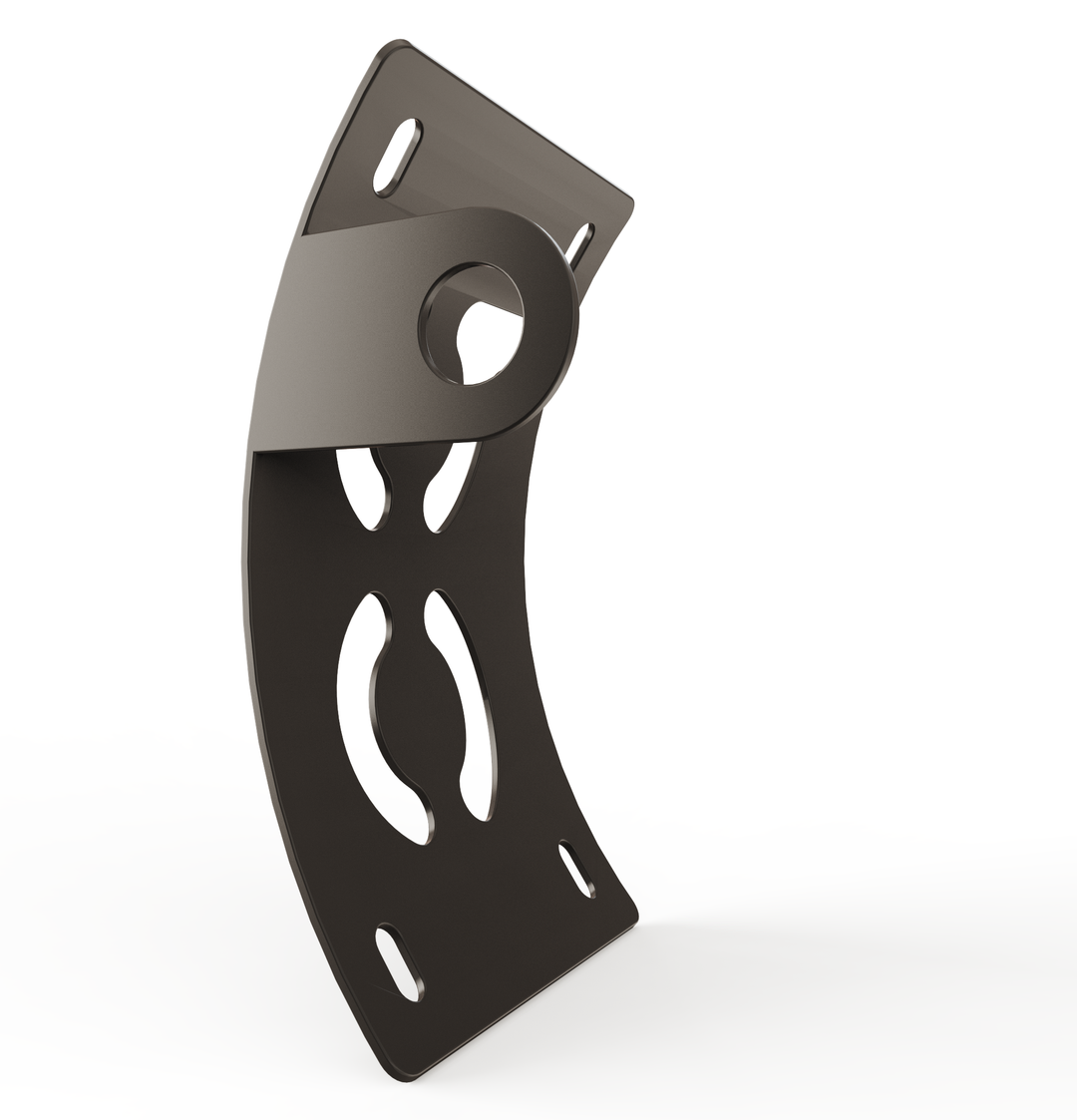 Custom Part UNIVERSAL  Vertical License plate bracket  (CURVED)