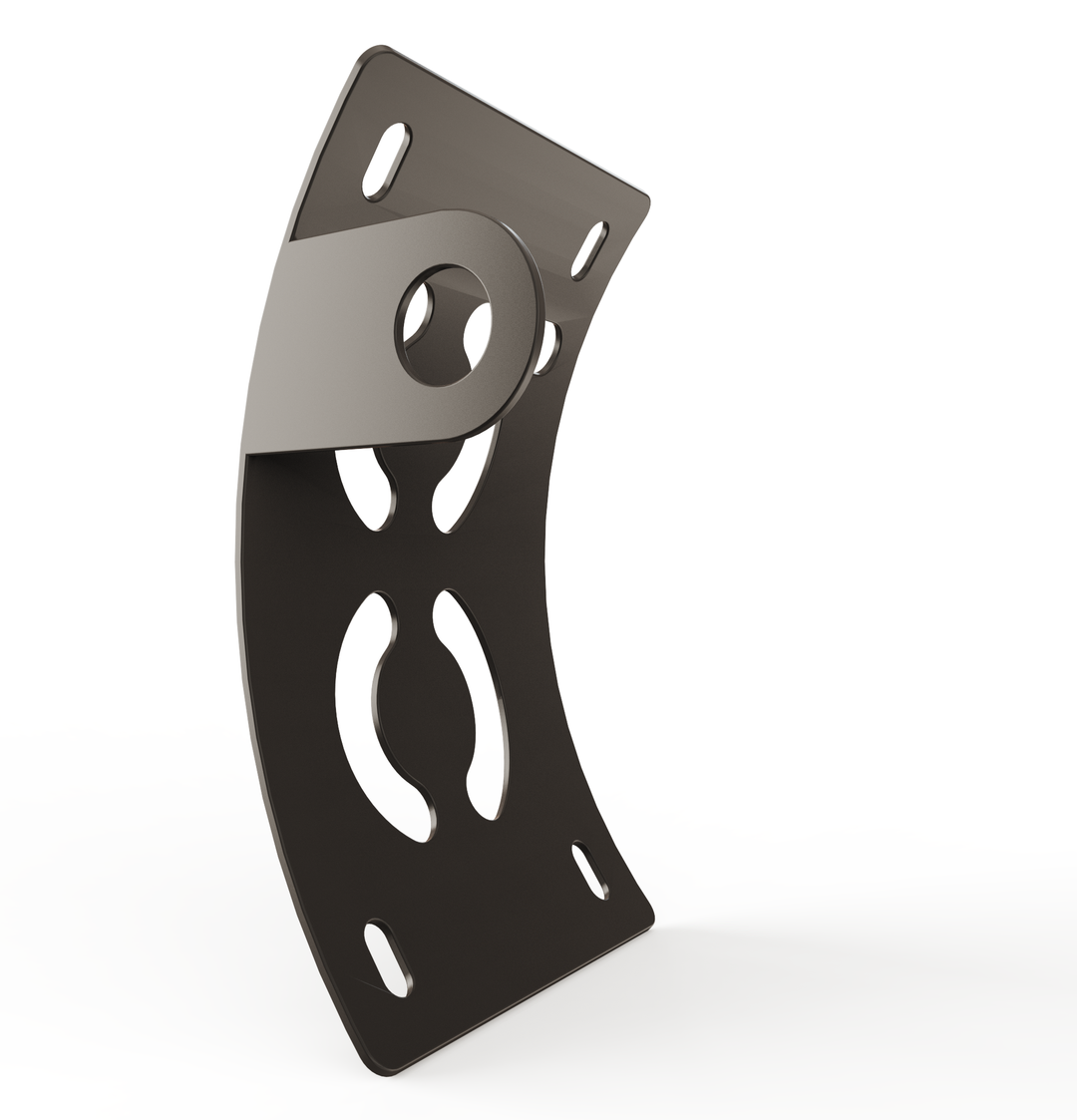 Custom Part UNIVERSAL  Vertical License plate bracket  (CURVED)