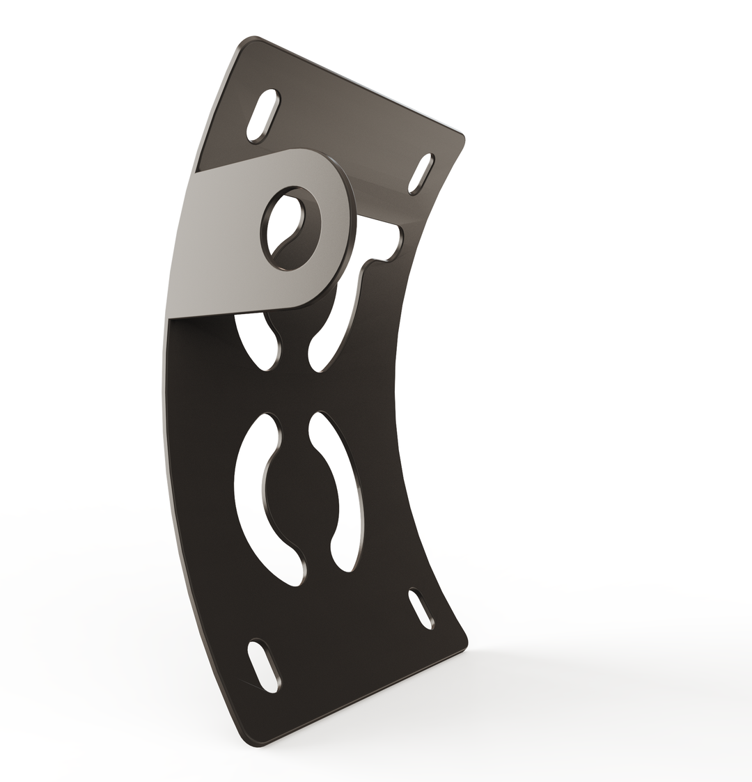 Custom Part UNIVERSAL  Vertical License plate bracket  (CURVED)
