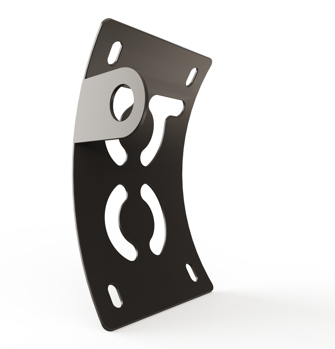 Custom Part UNIVERSAL  Vertical License plate bracket  (CURVED)