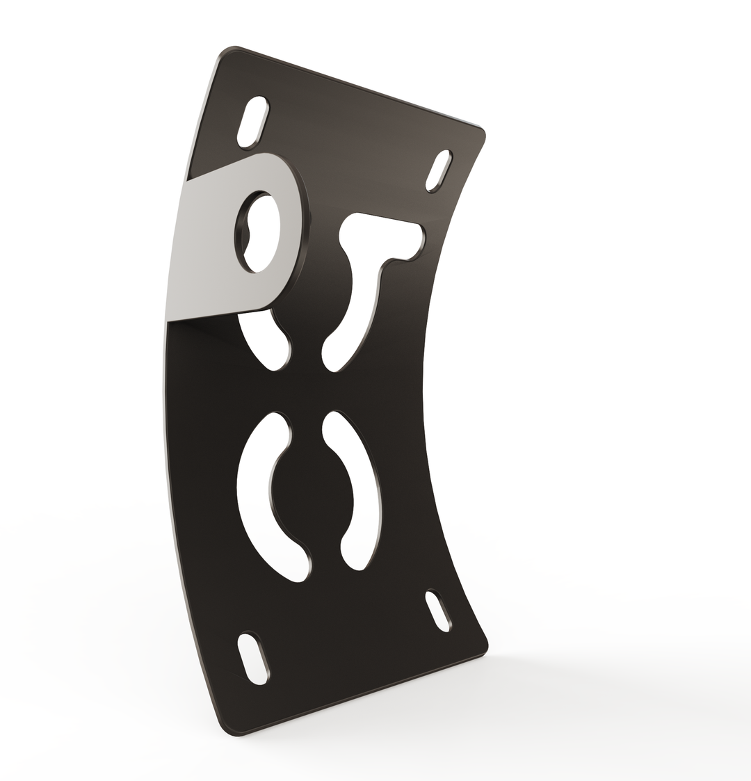 Custom Part UNIVERSAL  Vertical License plate bracket  (CURVED)