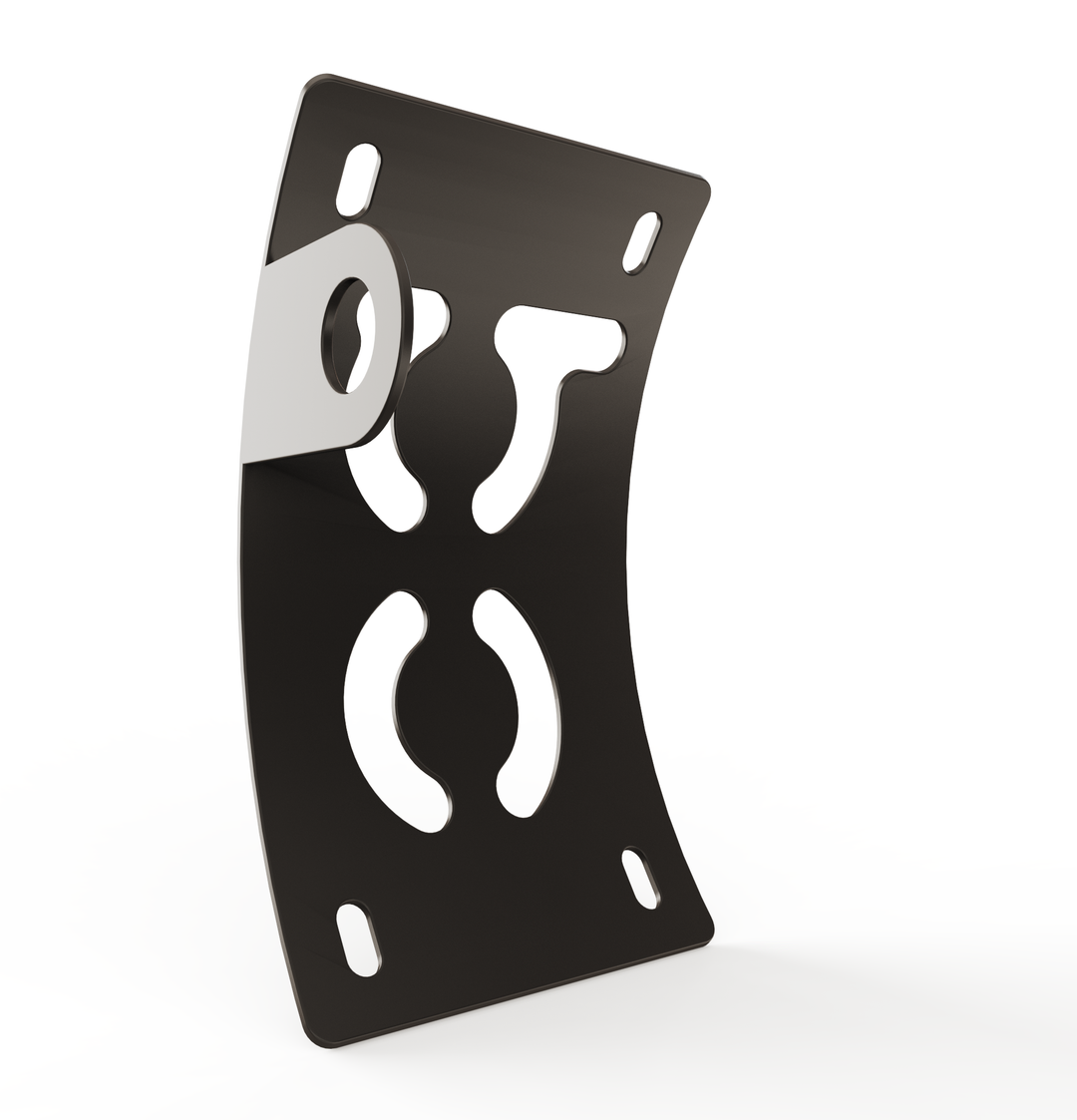 Custom Part UNIVERSAL  Vertical License plate bracket  (CURVED)