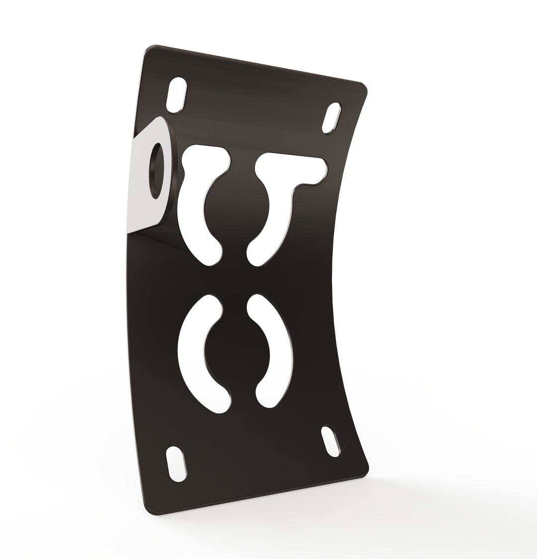 Custom Part UNIVERSAL  Vertical License plate bracket  (CURVED)