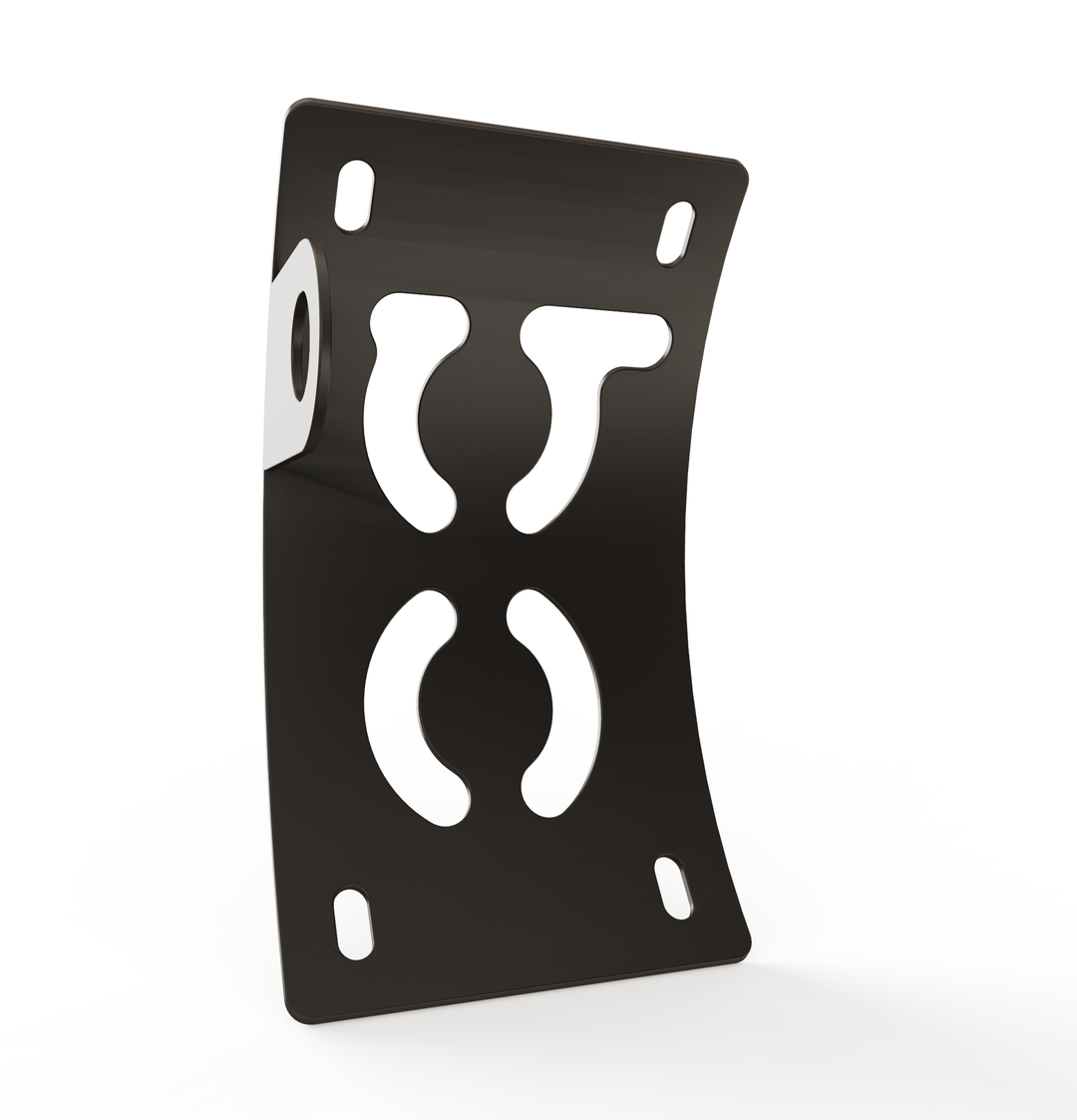 Custom Part UNIVERSAL  Vertical License plate bracket  (CURVED)