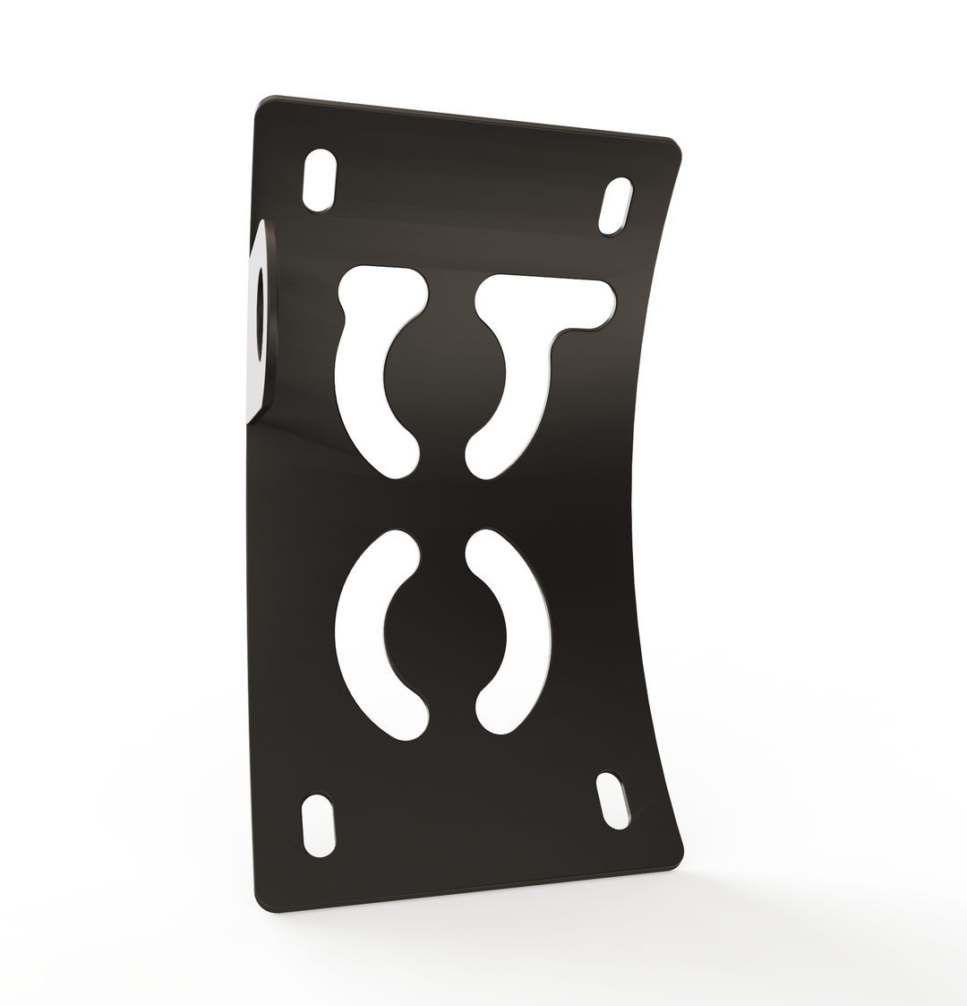 Custom Part UNIVERSAL  Vertical License plate bracket  (CURVED)