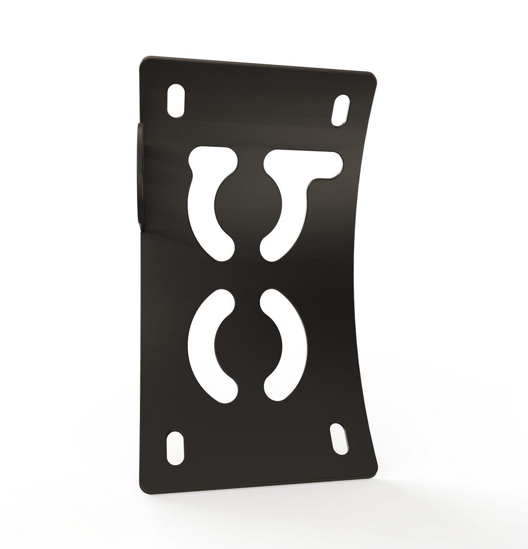 Custom Part UNIVERSAL  Vertical License plate bracket  (CURVED)
