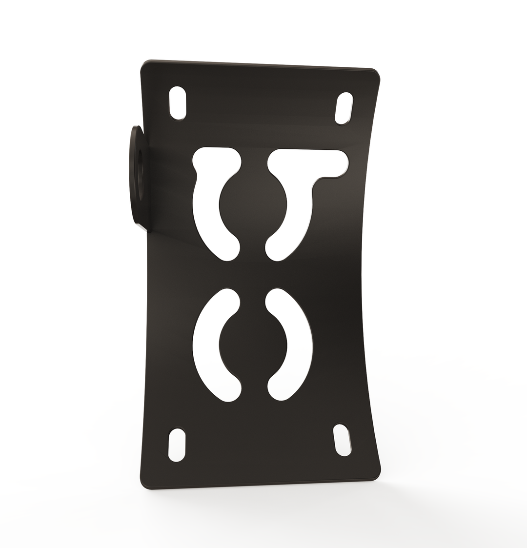 Custom Part UNIVERSAL  Vertical License plate bracket  (CURVED)