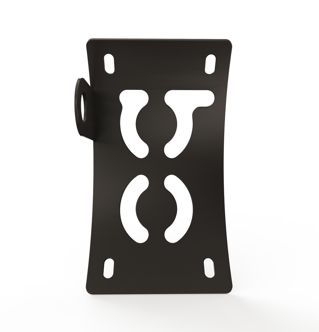 Custom Part UNIVERSAL  Vertical License plate bracket  (CURVED)