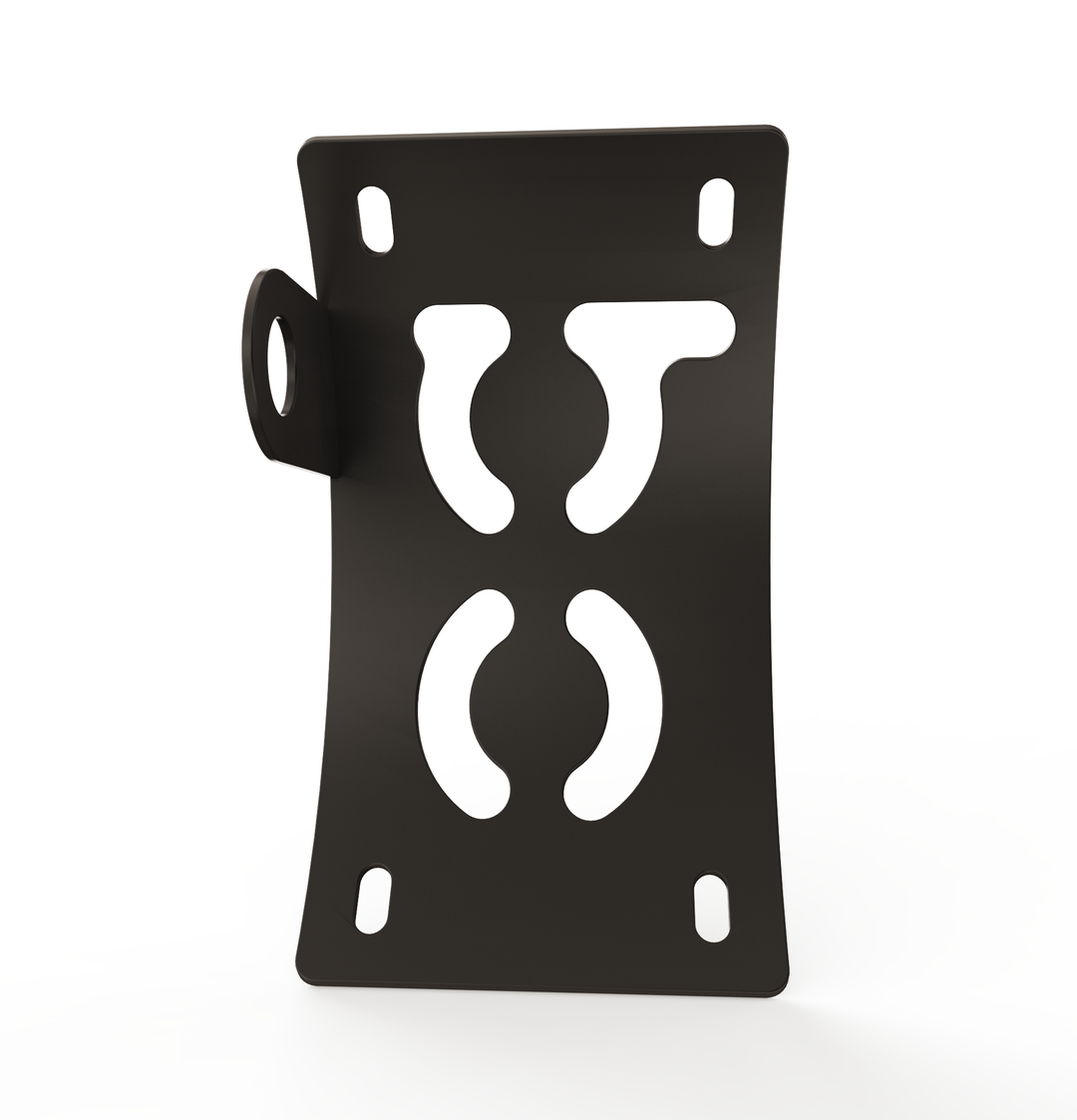 Custom Part UNIVERSAL  Vertical License plate bracket  (CURVED)