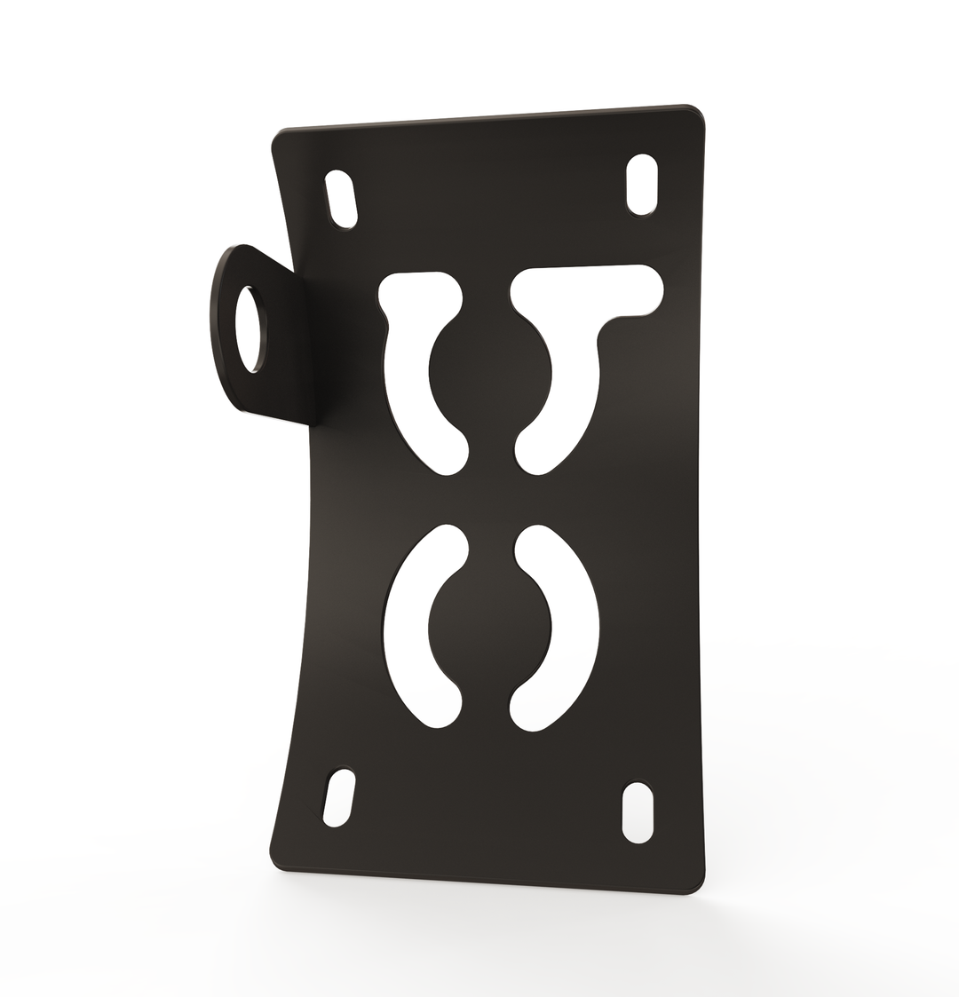 Custom Part UNIVERSAL  Vertical License plate bracket  (CURVED)