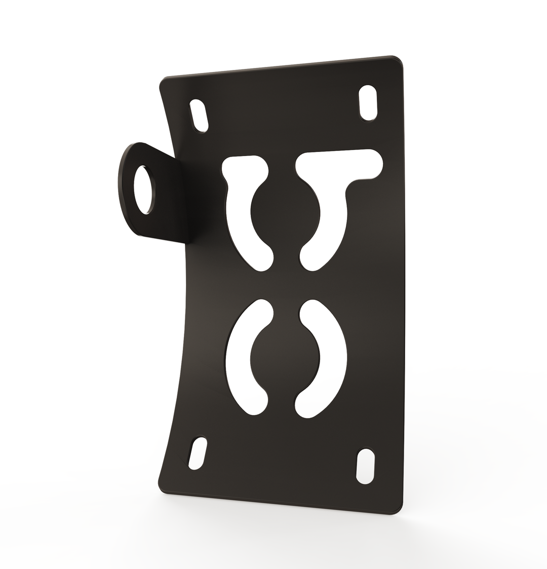 Custom Part UNIVERSAL  Vertical License plate bracket  (CURVED)
