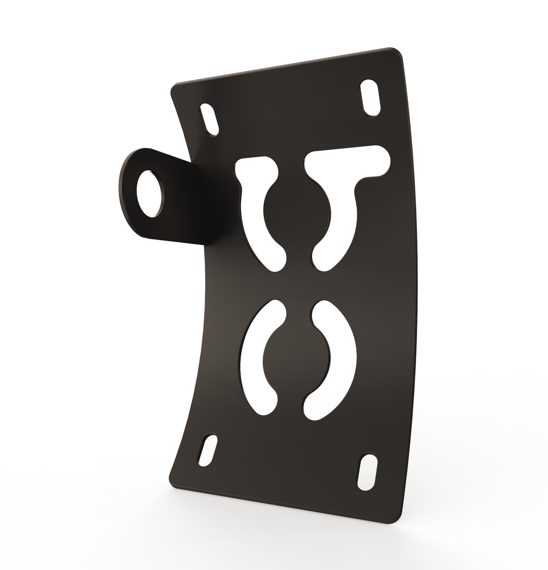 Custom Part UNIVERSAL  Vertical License plate bracket  (CURVED)