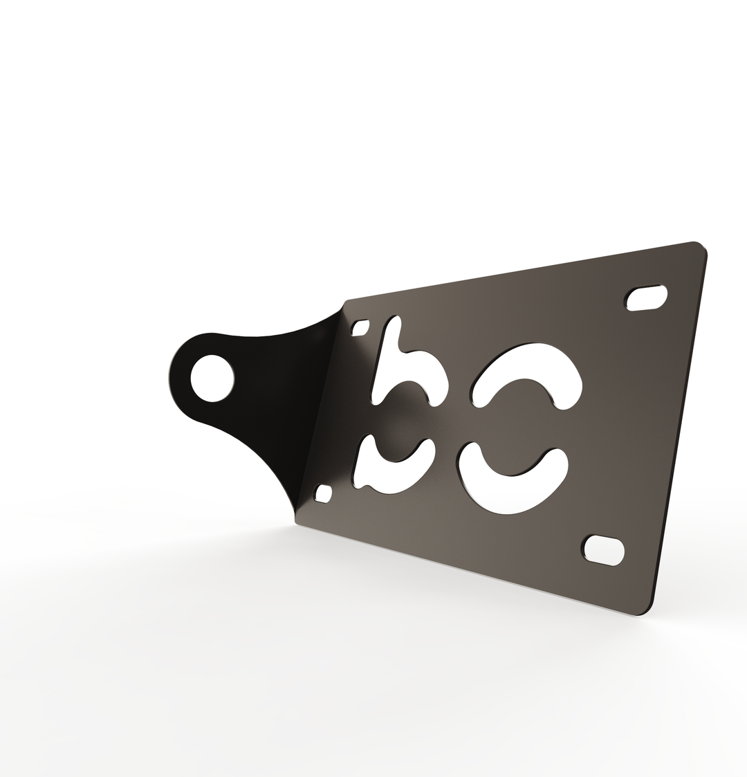 Custom Part UNIVERSAL  Horizontal License plate bracket