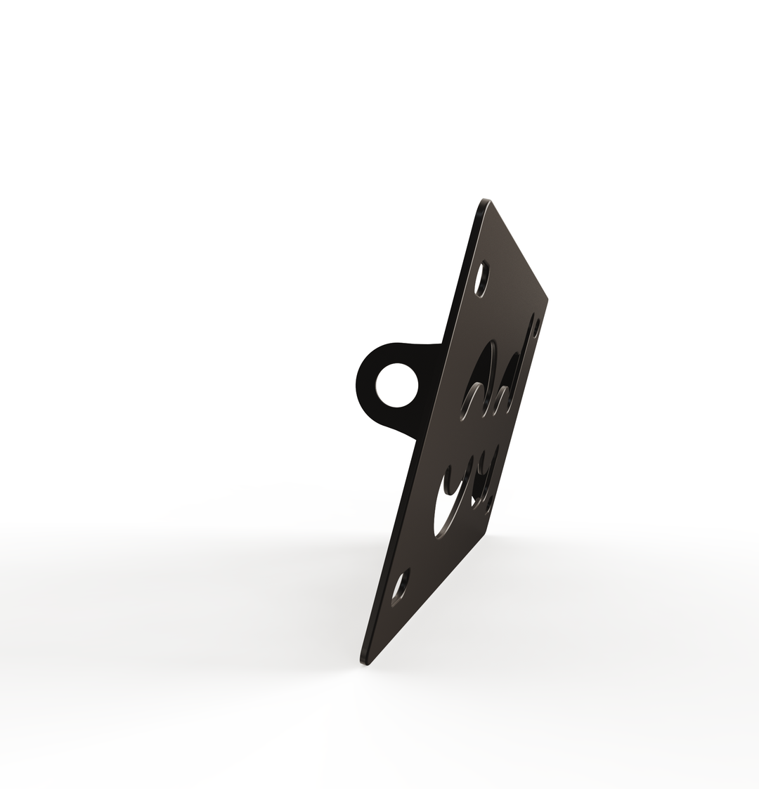 Custom Part UNIVERSAL  Horizontal License plate bracket