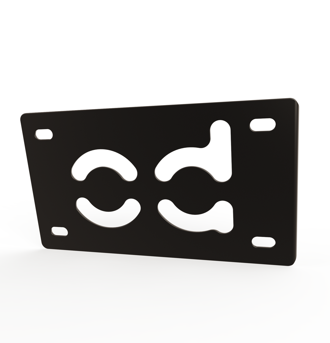 Custom Part UNIVERSAL  Horizontal License plate bracket