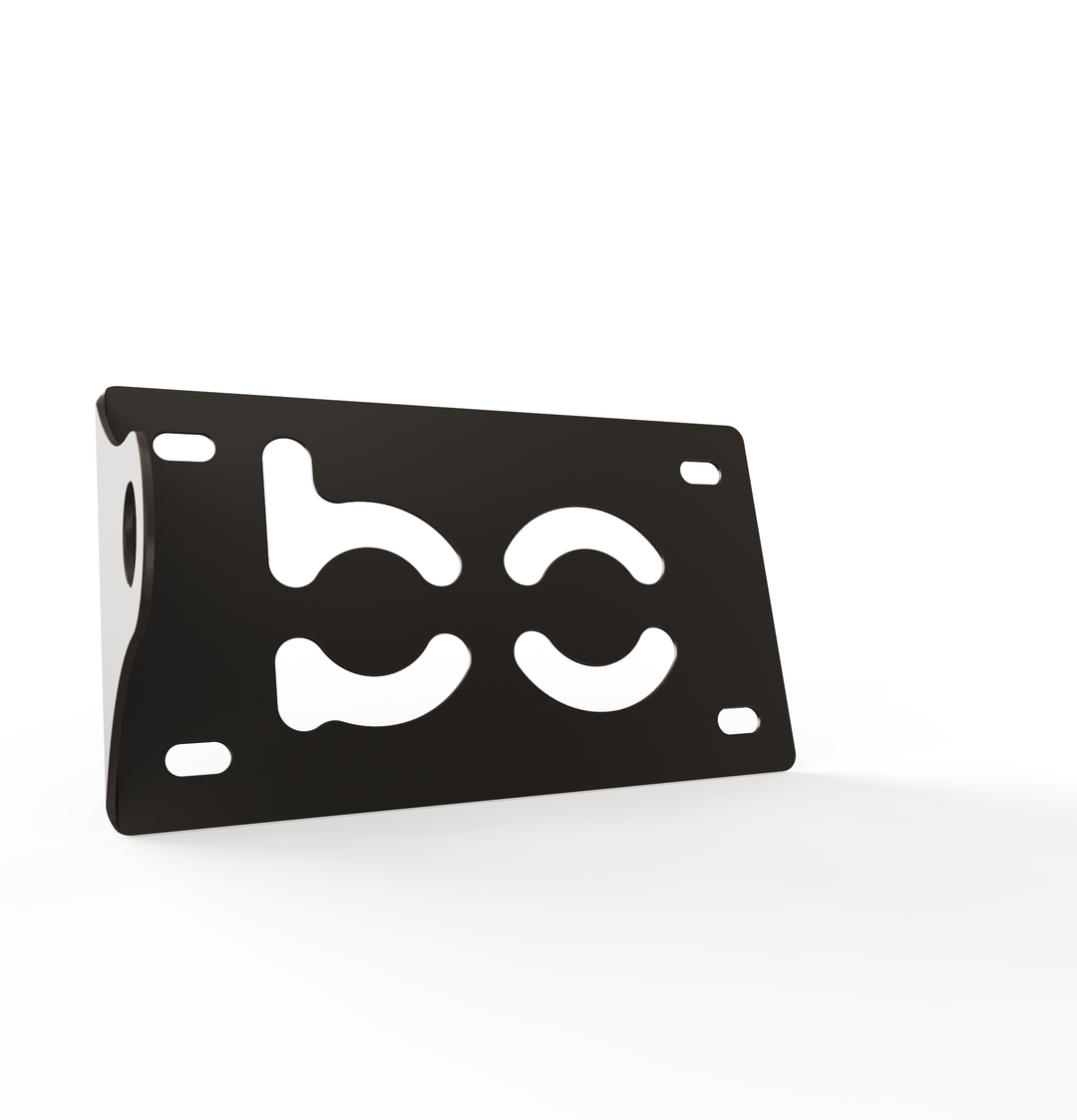 Custom Part UNIVERSAL  Horizontal License plate bracket