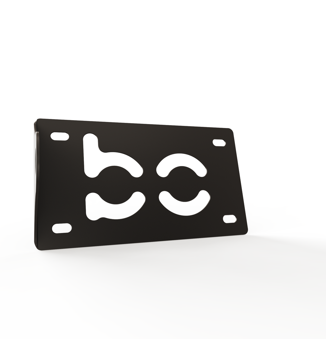 Custom Part UNIVERSAL  Horizontal License plate bracket