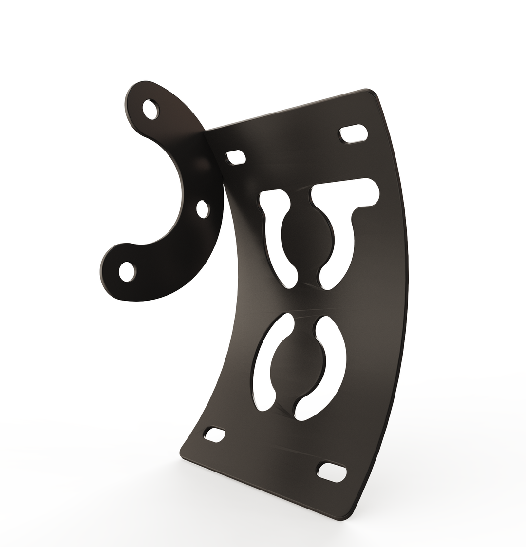 Custom Part Multi Fit Vertical License plate bracket (CURVED)