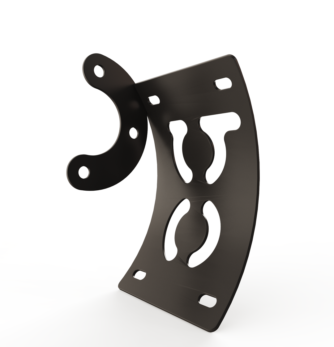 Custom Part Multi Fit Vertical License plate bracket (CURVED)