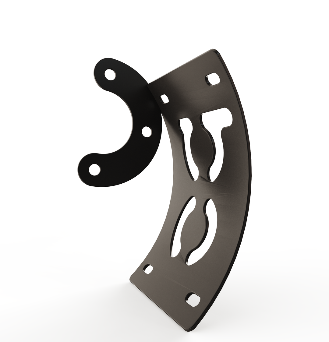 Custom Part Multi Fit Vertical License plate bracket (CURVED)