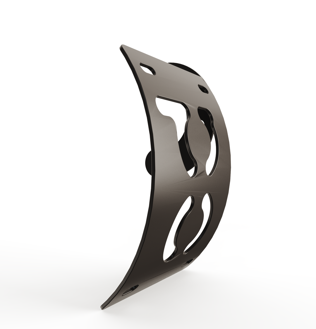 Custom Part Multi Fit Vertical License plate bracket (CURVED)