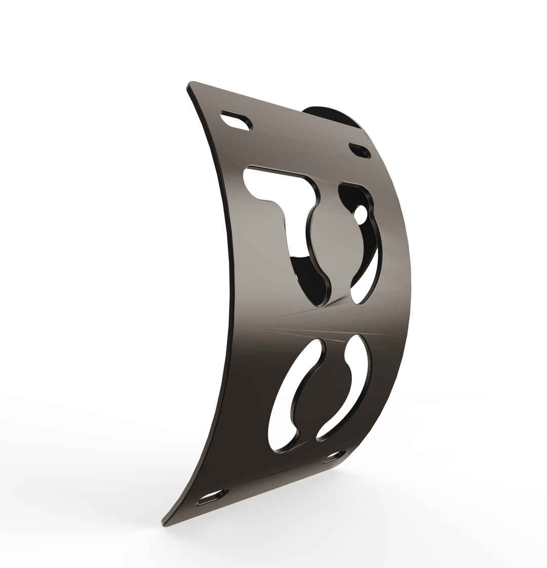 Custom Part Multi Fit Vertical License plate bracket (CURVED)