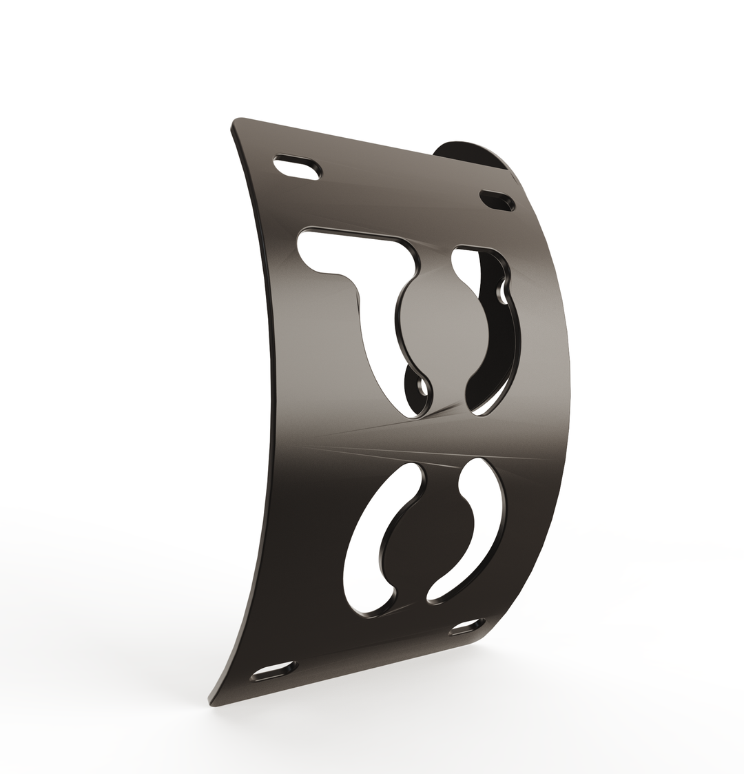Custom Part Multi Fit Vertical License plate bracket (CURVED)