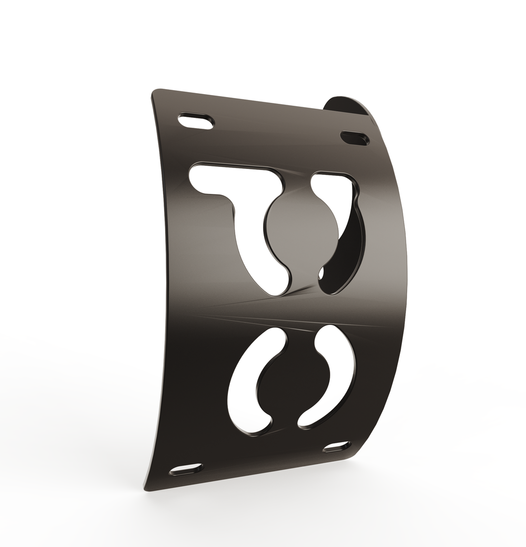 Custom Part Multi Fit Vertical License plate bracket (CURVED)